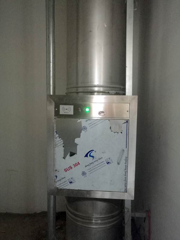 廣州德安酒店—投放口不銹鋼污衣槽安裝