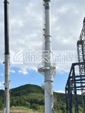 河北圍場垃圾焚燒發(fā)電項目60米套筒自立式鋼煙囪項目（口徑DN1600mm,高度60米）